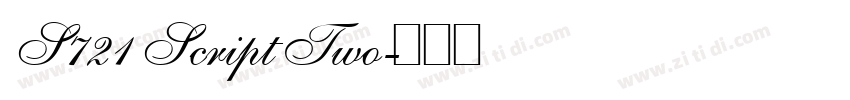 S721 Script Two字体转换 S721 Script Two字体转换